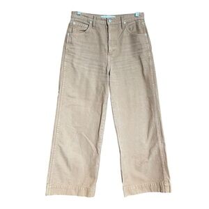 Reformation Cherry wide leg crops in nutmeg wash 27